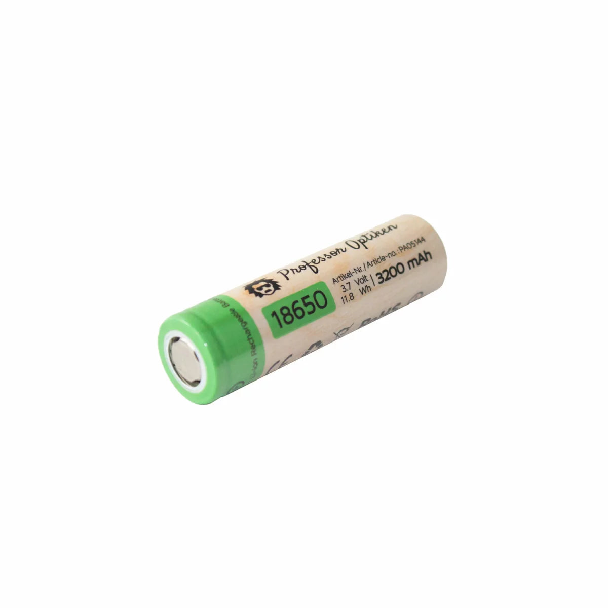 6er Set Professor Optiken 18650 Lithium-Ionen-Akku, 3,7 Volt mit 3200 mAh für ICU easy