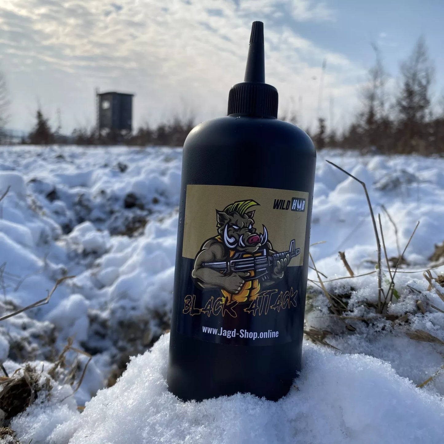WILD HUB "Black Attack" - Lockmittel für Schwarzwild / Sauen, 500ml