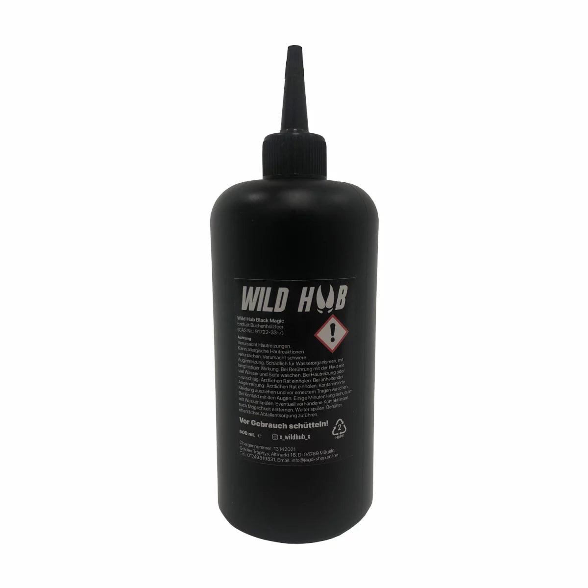 WILD HUB "Black Magic" - Lockmittel für Schwarzwild / Sauen sowie Rehwild / Rotwild, 500ml