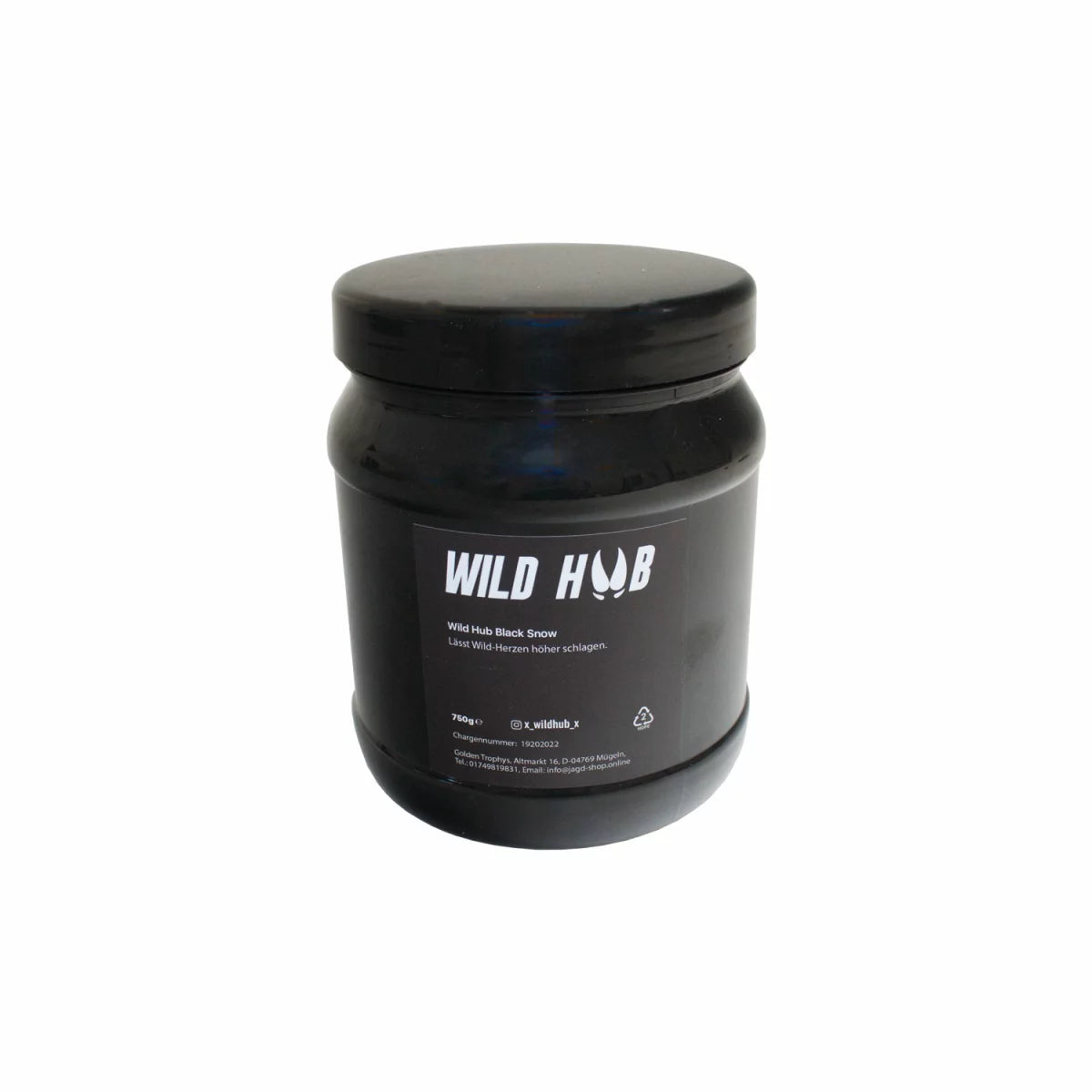 WILD HUB "Black Snow" - Lockmittel für Schwarzwild / Sauen, 750 g