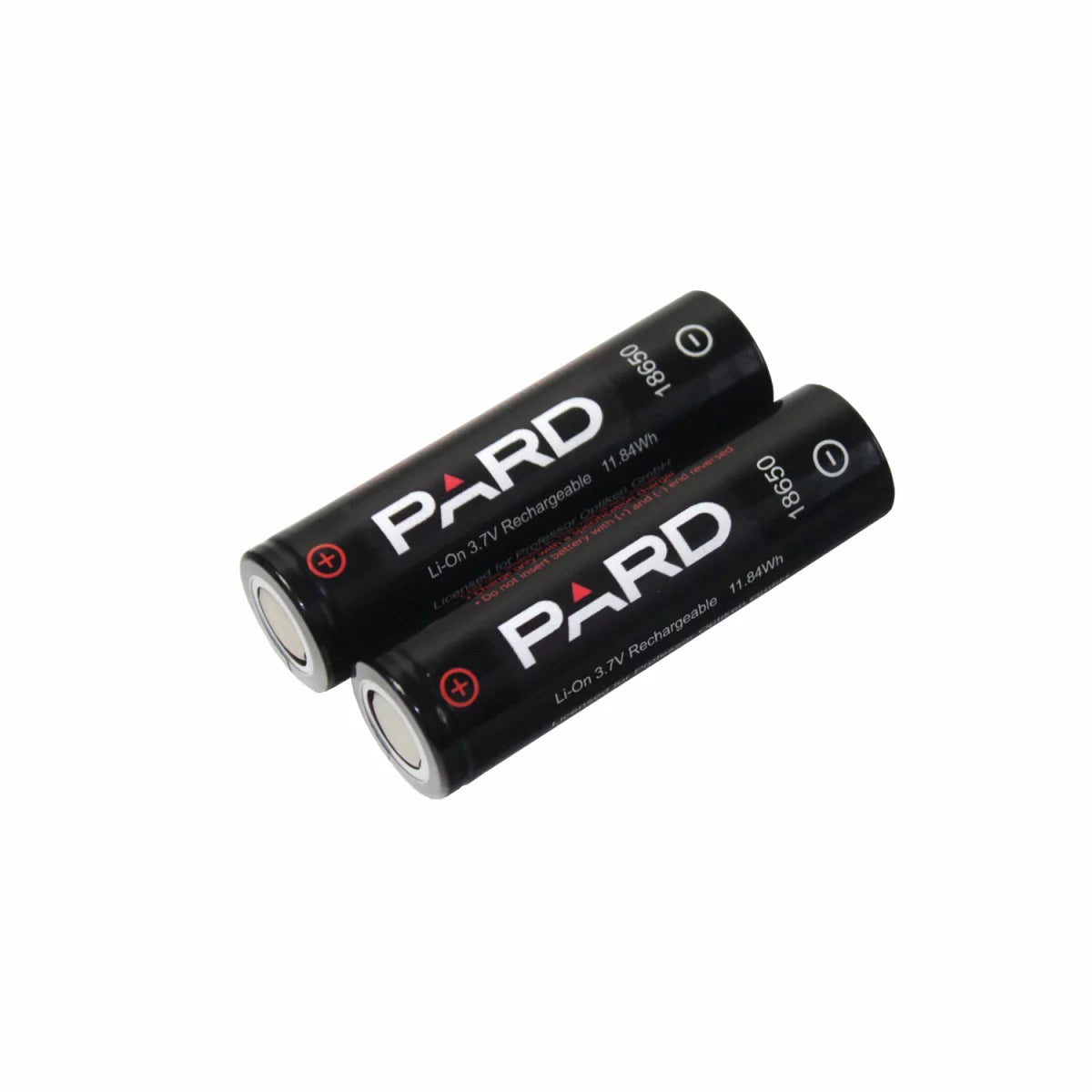 2er-Set PARD Lithium-Ionen-Akku - Typ: 18650, 3,7 Volt mit 3200 mAh