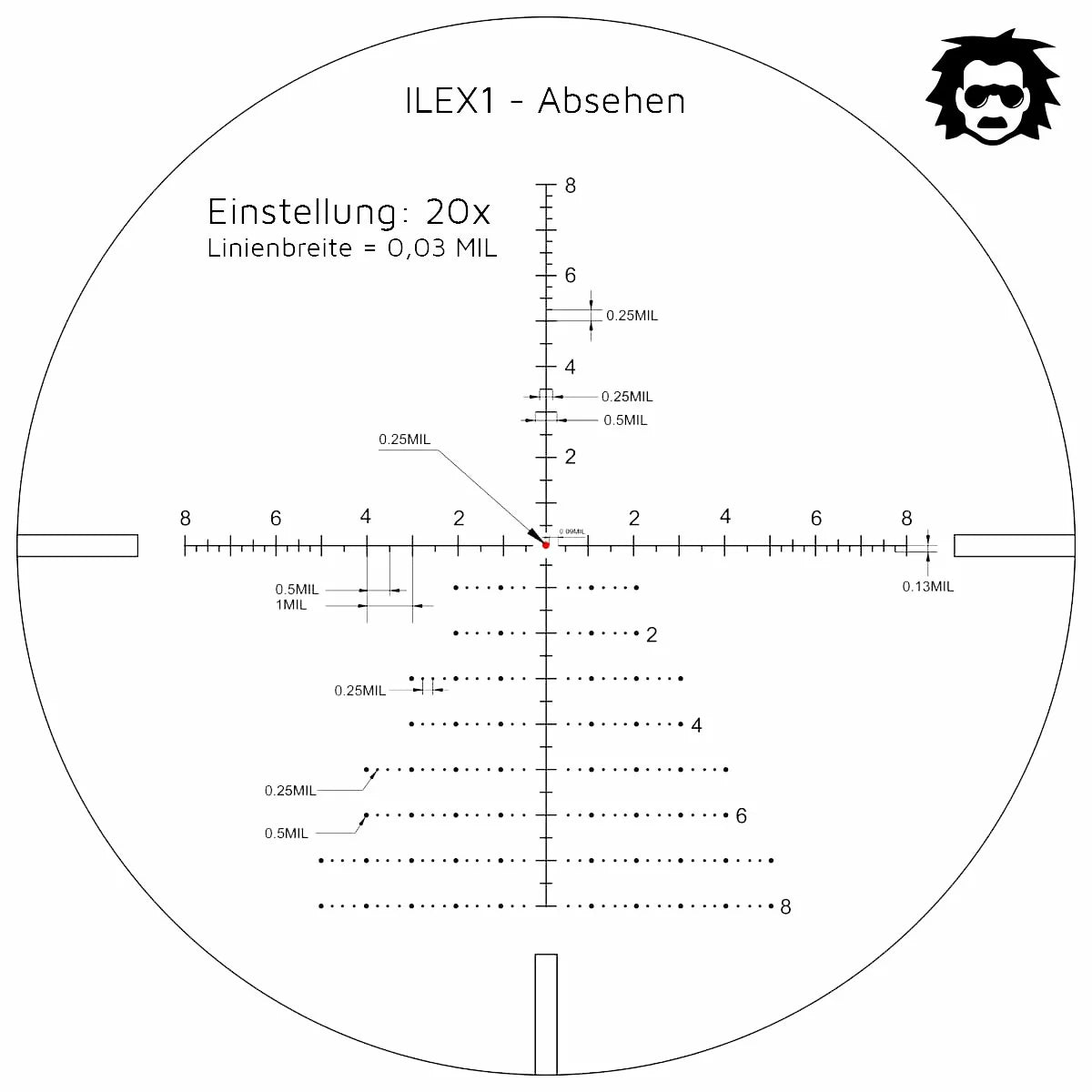 Professor Optiken Müritz - 4-24x56 HD FFP, 34mm Tubus, ILEX 1 Absehen