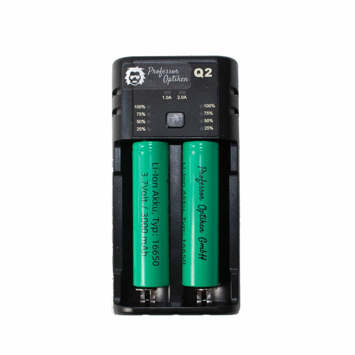 Professor Optiken universal Ladegerät für Lithium-Ionen-Akkus, 1-2A - 2-fach